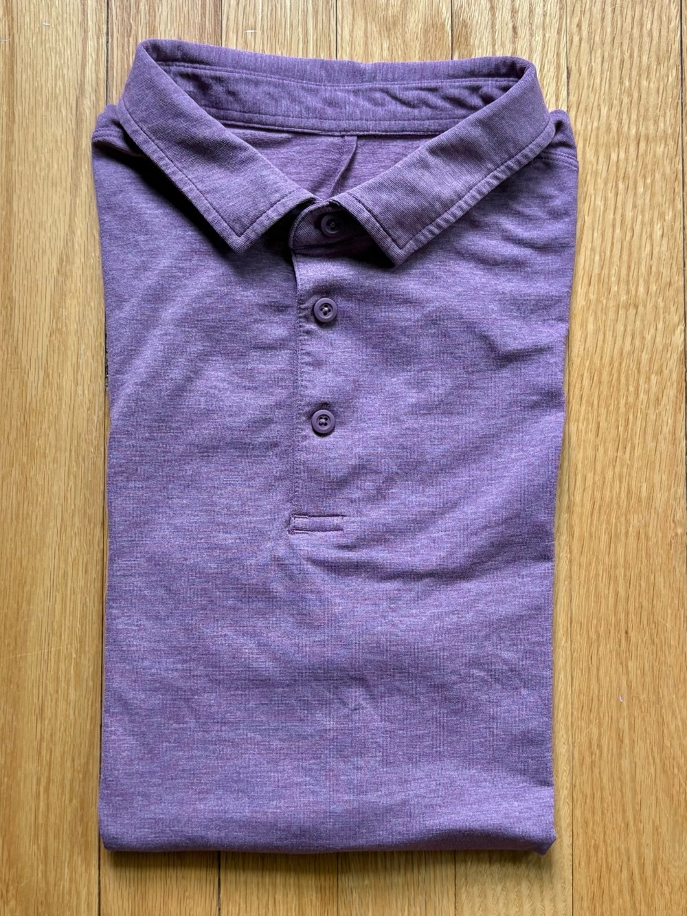 Lululemon Men’s Evolution Short Sleeve Polo Shirt Medium Purple Solid